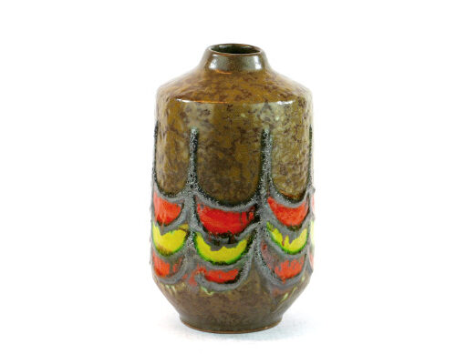 Keramikvas - Fat Lava Strehla Keramik East Germany