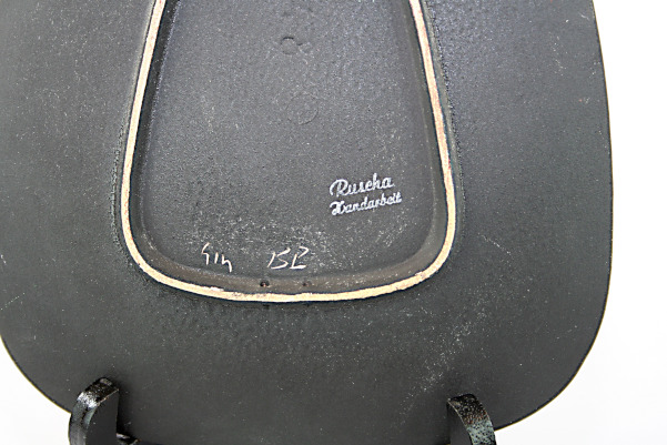 Keramikfat - Väggfat Ruscha Keramik 748 vackert par detalj signatur
