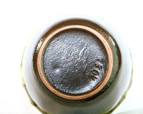 Keramikvas – Fat Lava Strehla Keramik 1304 East Germany nummer