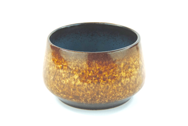 Keramikskål – Fat Lava Strehla Keramik 7013 East Germany helhet
