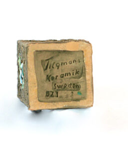 Keramikvas – Blockvas 671 från Tilgmans Keramik insida signatur