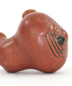 Bulldog – Figurin signerad Lisa Larson Gustavsberg rygg
