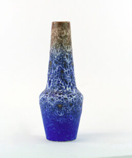 Steuler keramikvas - Koboltblå spracklig glasyr sida