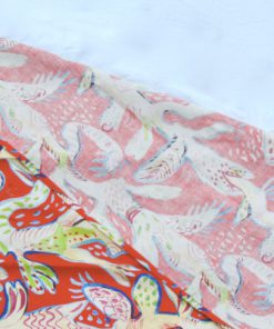 Ulrica Hydman Vallien Kinnasand textil vaggvepa korall kant baksida