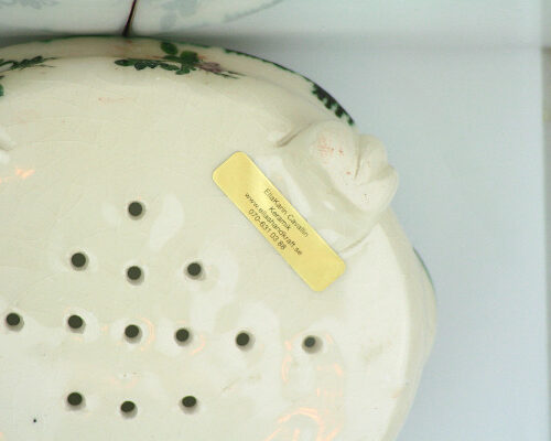 Tvålkopp keramik handgjord tvål – Bollnäs Birch undersida etikett