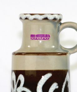 Bilden visar Scheurich 401-20 – Keramikvas original etikett detalj ovre delen