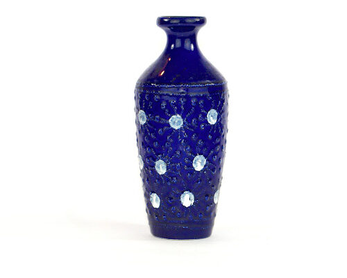 Bilden visar Strehla Keramik 1163 vas – Fat Lava 1960-tal GDR helhet