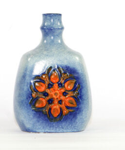 Bilden visar Strehla Keramik 1271 vas – VEB Made in GDR helhet