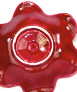 Bilden visar Arthur Percy – Röd Rubin ljusstakar dekor Eugen Trost undersida1