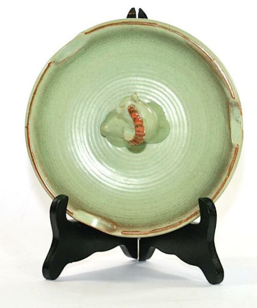 Bilden visar Gabriel Keramik skål 759 – Oliv häst askkopp ovansida