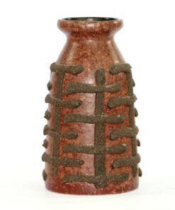 Bilden visar Strehla Keramik 1227 Fat Lava vas - Trendig 1970s